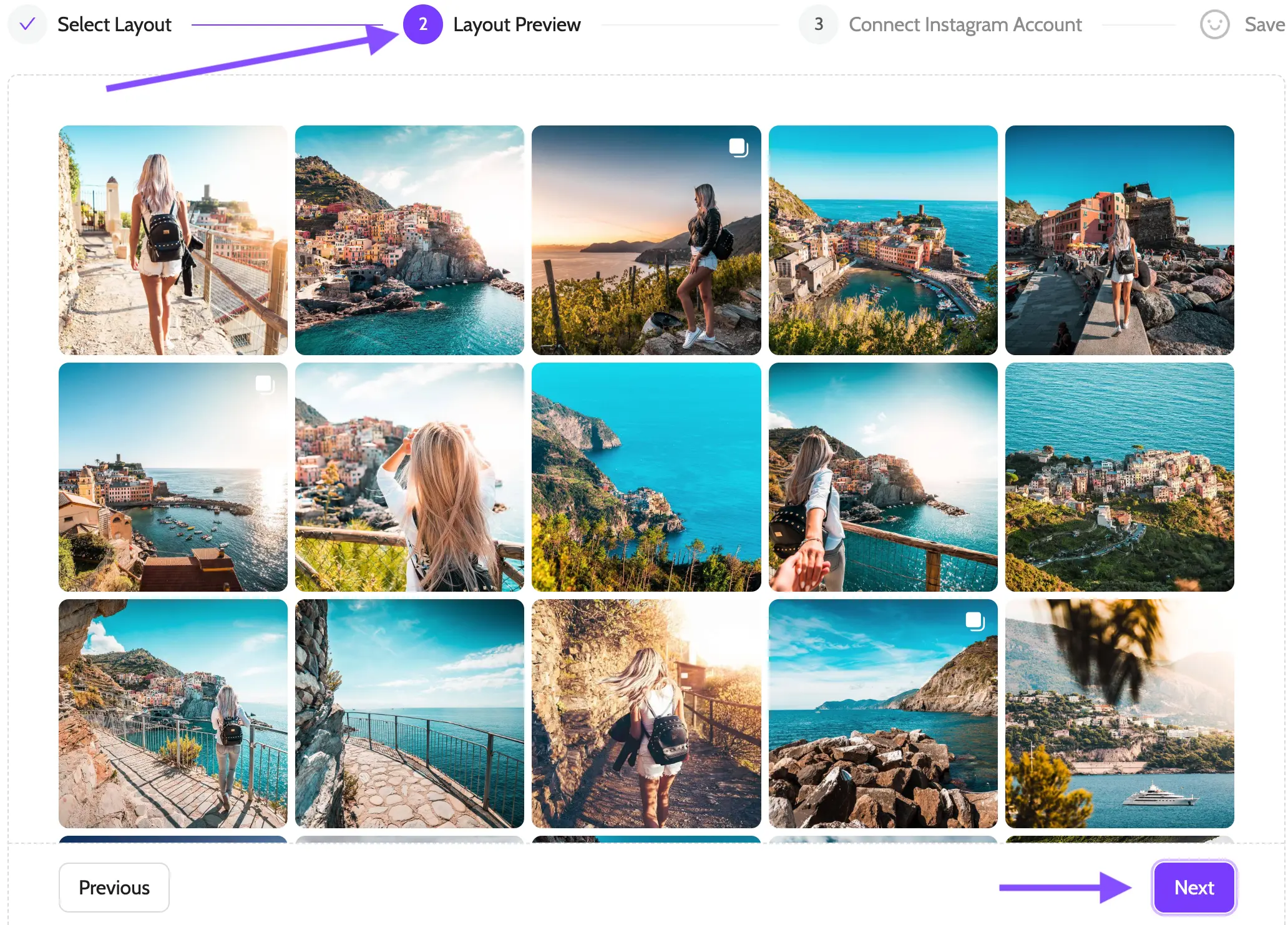 Inavii for elementor instagram feed layout grid step 3