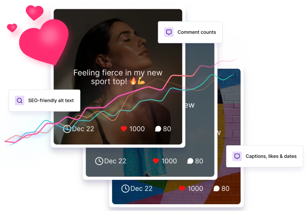 Instagram feed box