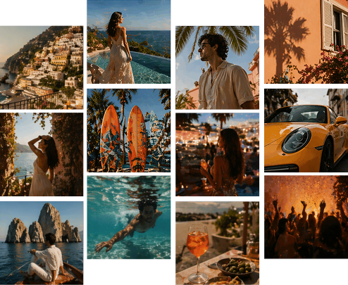 Inavii Social Feed: Wave Grid